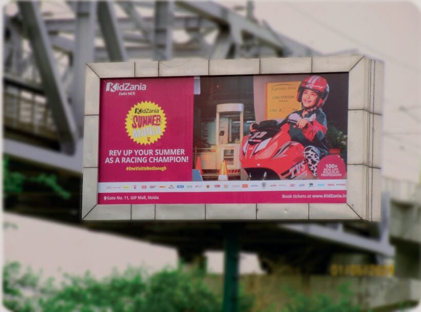 A Unipole Billboard is a high-rise, single-pole outdoor ad display, offering maximum visibility for brands along highways and busy roads.