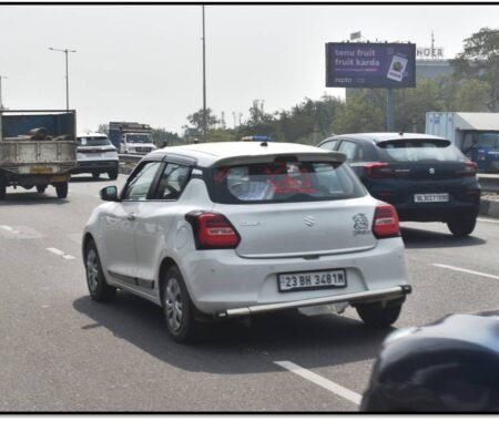 A rectangular button labeled ‘Unipole’ displayed on the ACME Advertising Co. website, representing their unipole advertising service.