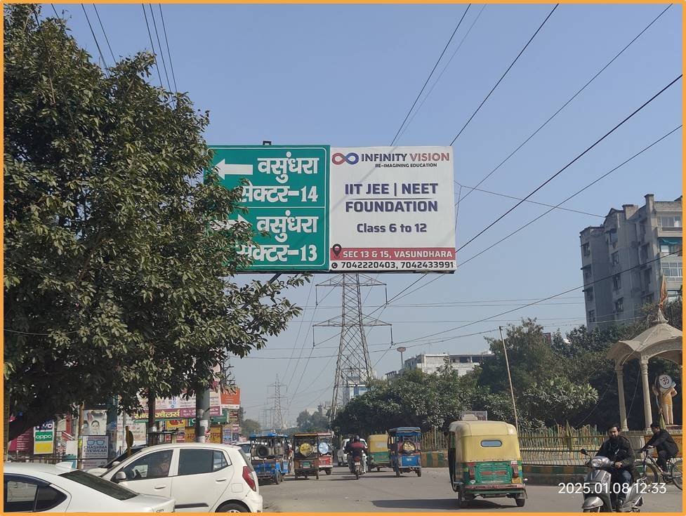 Hoarding advertising companies in Ghaziabad specialize in placing large-format hoardings in high-visibility areas like Indirapuram, Raj Nagar, Vaishali, and NH-24. Hoarding advertising companies in Ghaziabad specialize in placing large-format hoardings in high-visibility areas like Indirapuram, Raj Nagar, Vaishali, and NH-24.