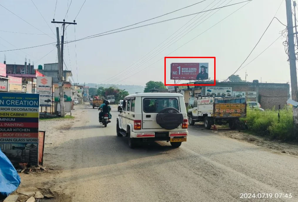 M M anniversary billboard in urban street ACME Advertising Co., top billboard advertising companies in himachal pradesh, boosts festive brand visibility.