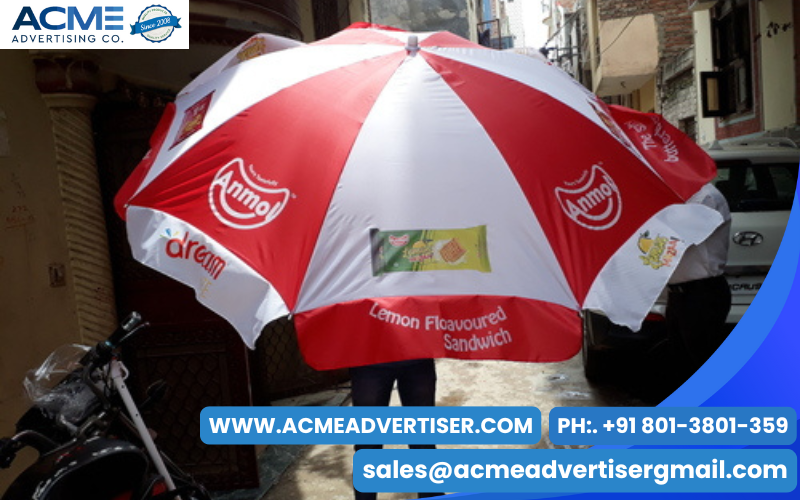 Create lasting impressions with Acme’s vibrant and weather ready promotional umbrella branding