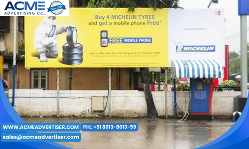 Petrol pump brand advertising with Acme advertising co.