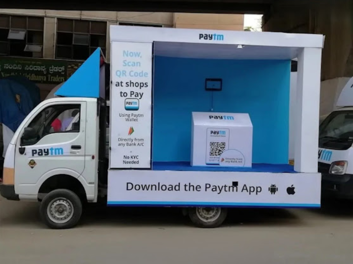 Mobile Van Advertising Campaign for Paytm Digital Payments