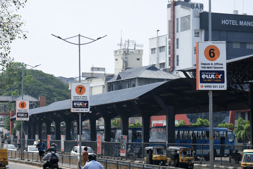 Pole Kiosk advertising by ACME Advertising