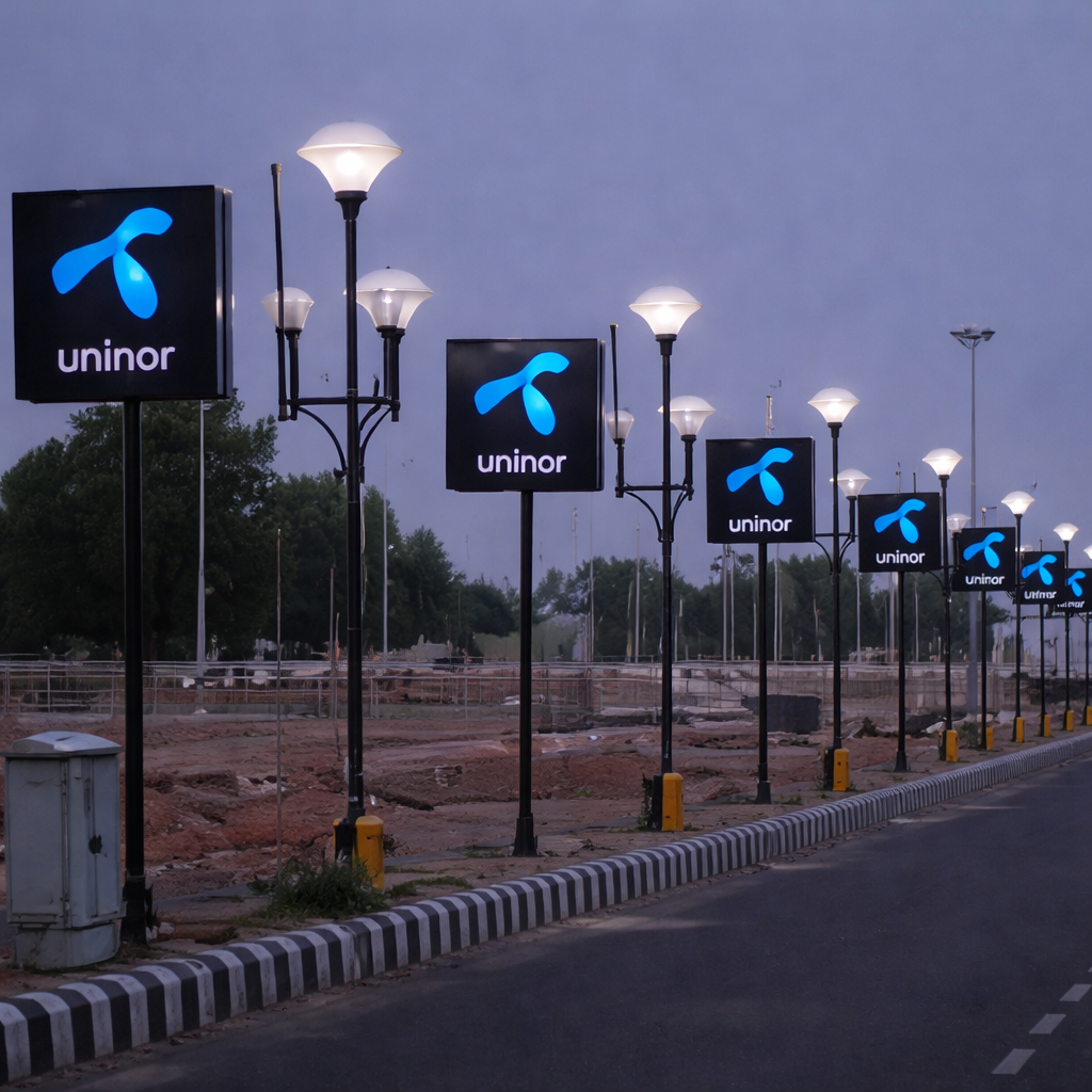 Pole kiosk advertising in Bangaluru by ACME Advertising