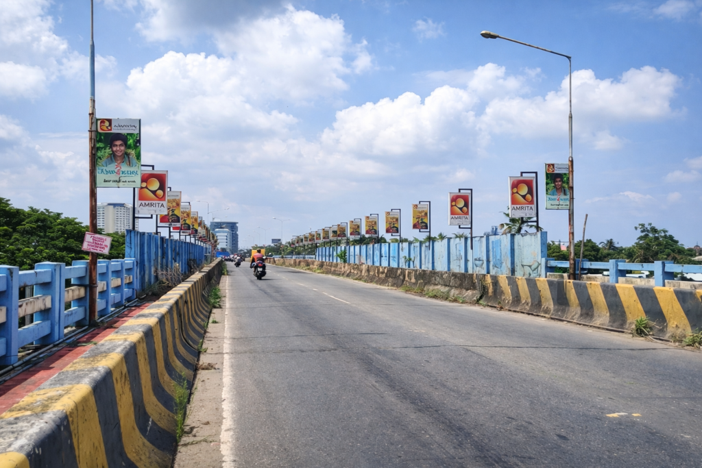 Pole kiosk advertising in Mumbai by ACME Advertising