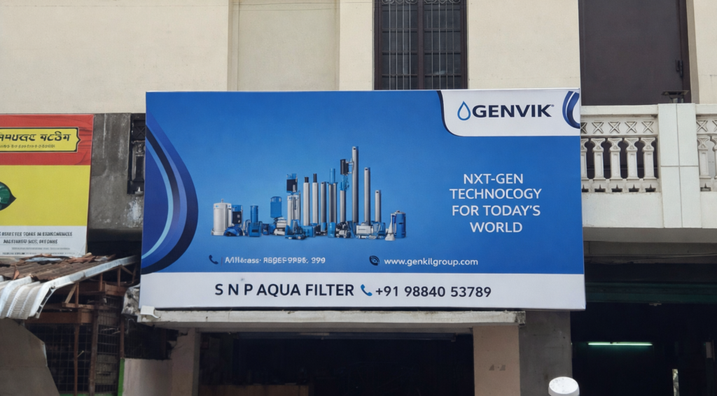 glow sign board water purifier brand outdoor signage acme advertising