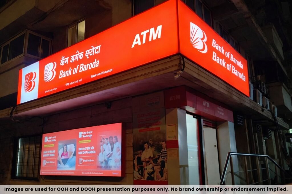 led glow sign board bank atm branding acme advertising