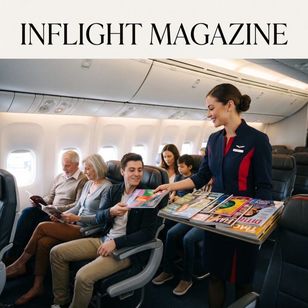 In flight magazine advertising in India for premium airline passenger reach and brand visibility through onboard magazines
