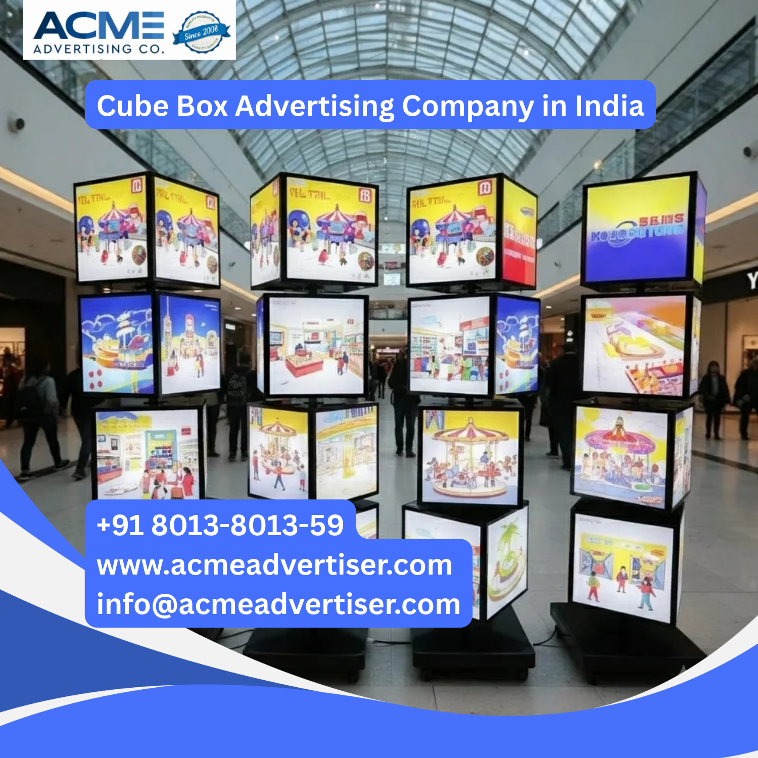 cube box advertising company in india boosts brand visibility